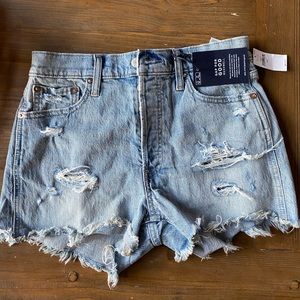NWT Gap High Rise Denim Cheeky Shorts
